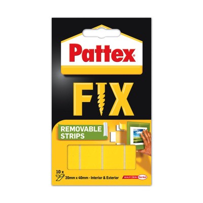Lepicí proužky PATTEX SUPER FIX 4 cm x 2 cm/10 ks