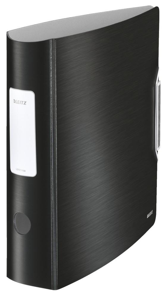 Mobilní pořadač Leitz 180° ACTIVE Style A4 8,2 cm saténově černý