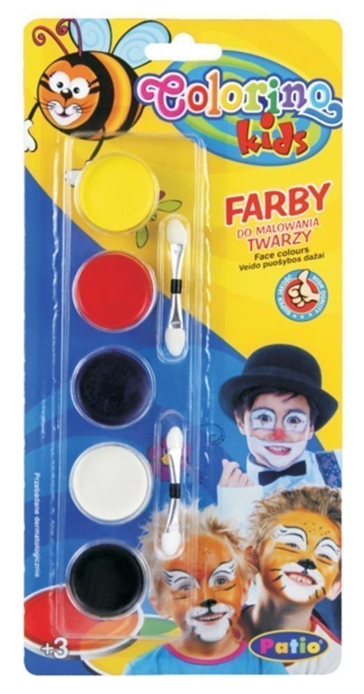 Barvy obličejové Colorino vodové 5 barev