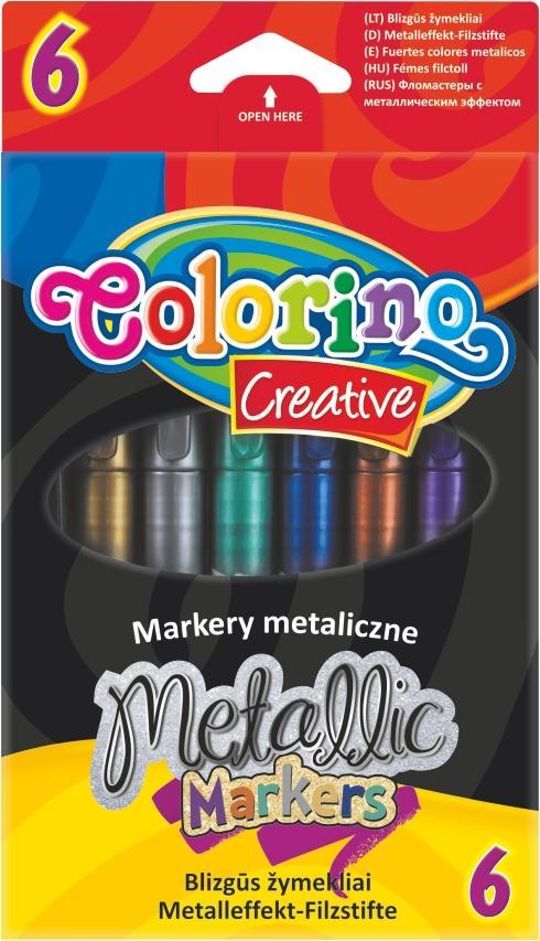 Popisovač metalický 6 barev Colorino