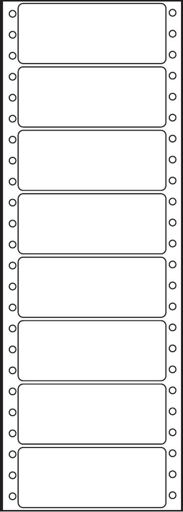 Etikety tabelační jednořadé S&K Label 89 x 36,1 bílé mm