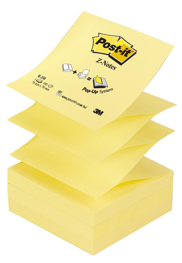 Blok samolepicí Post-it 76 x 76 mm typ &quot;Z&quot; žlutý