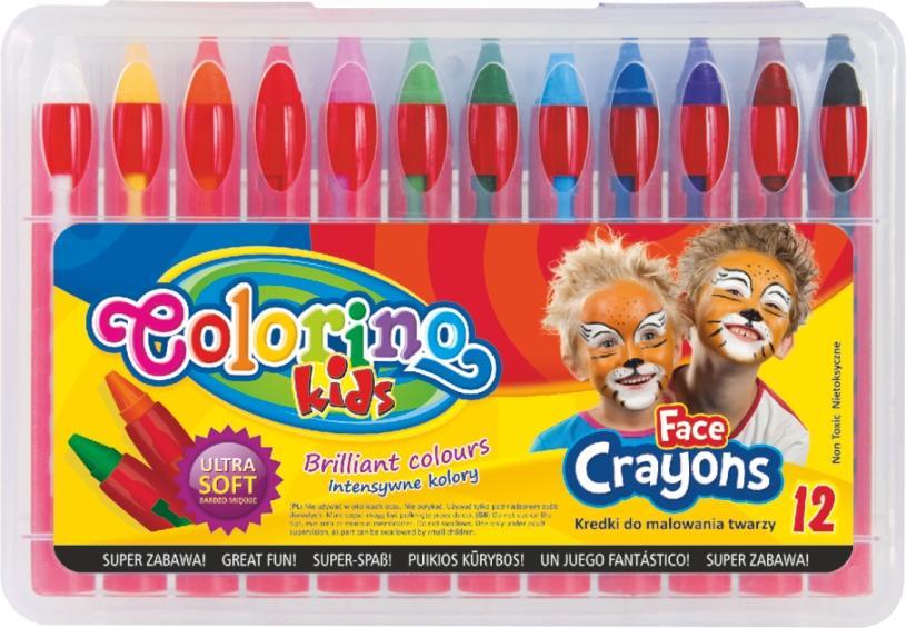 Barvy obličejové Colorino v tužce 12 barev