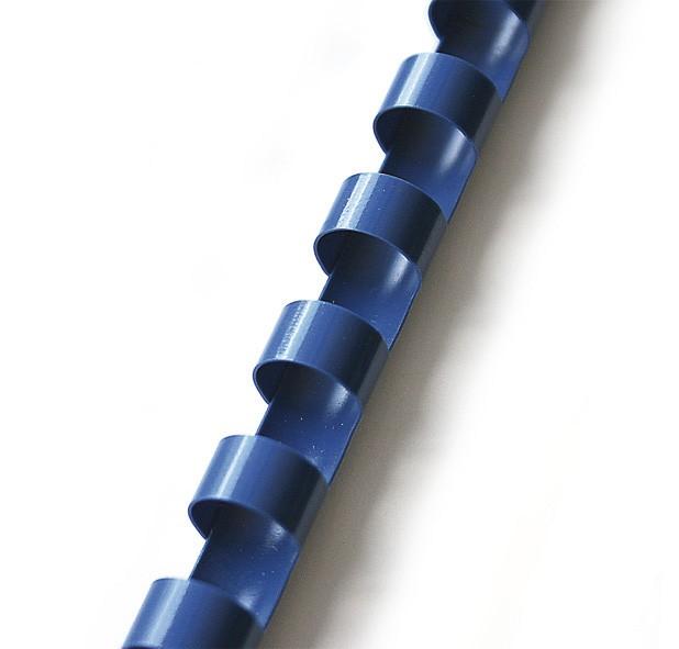 Hřbet pro kroužkovou vazbu 16 mm modrý / 100 ks