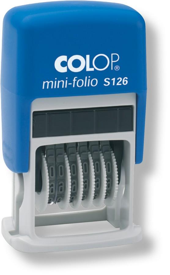Razítko Mini-Folio S 126 číslovačka samobarvicí
