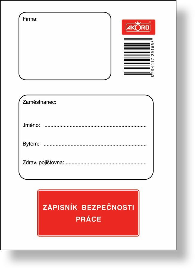 Zápisník bezpečnosti práce A6, blok 32 L