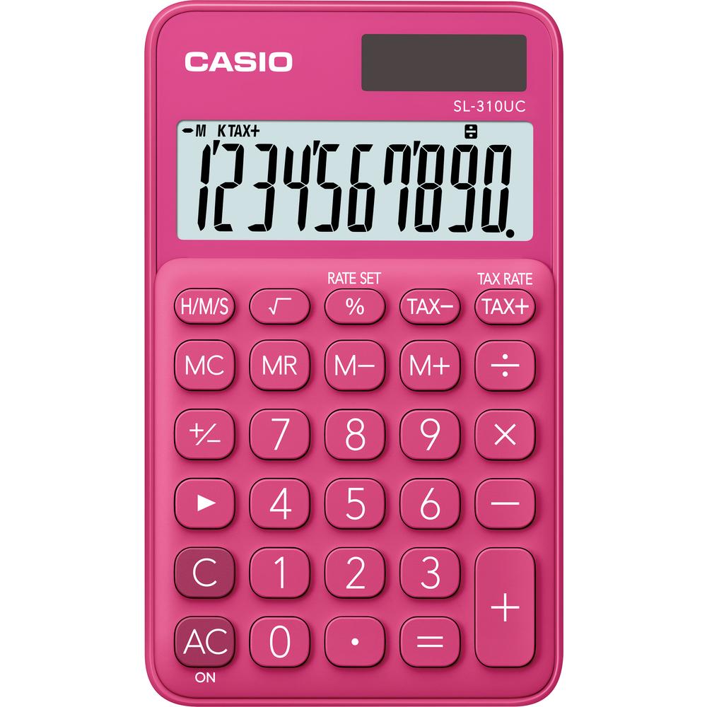 Kalkulačka Casio SL 310 UC kapesní / 10 míst červená