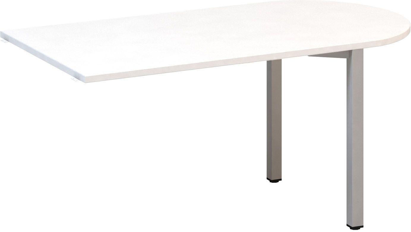 Přídavný stůl ALFA 200 přísed, 1500 mm, bílá / šedá