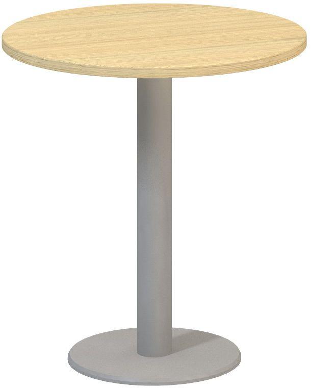 Jednací stůl ALFA 400 konferenční, kruh, 700 mm, dub vicenza / šedá